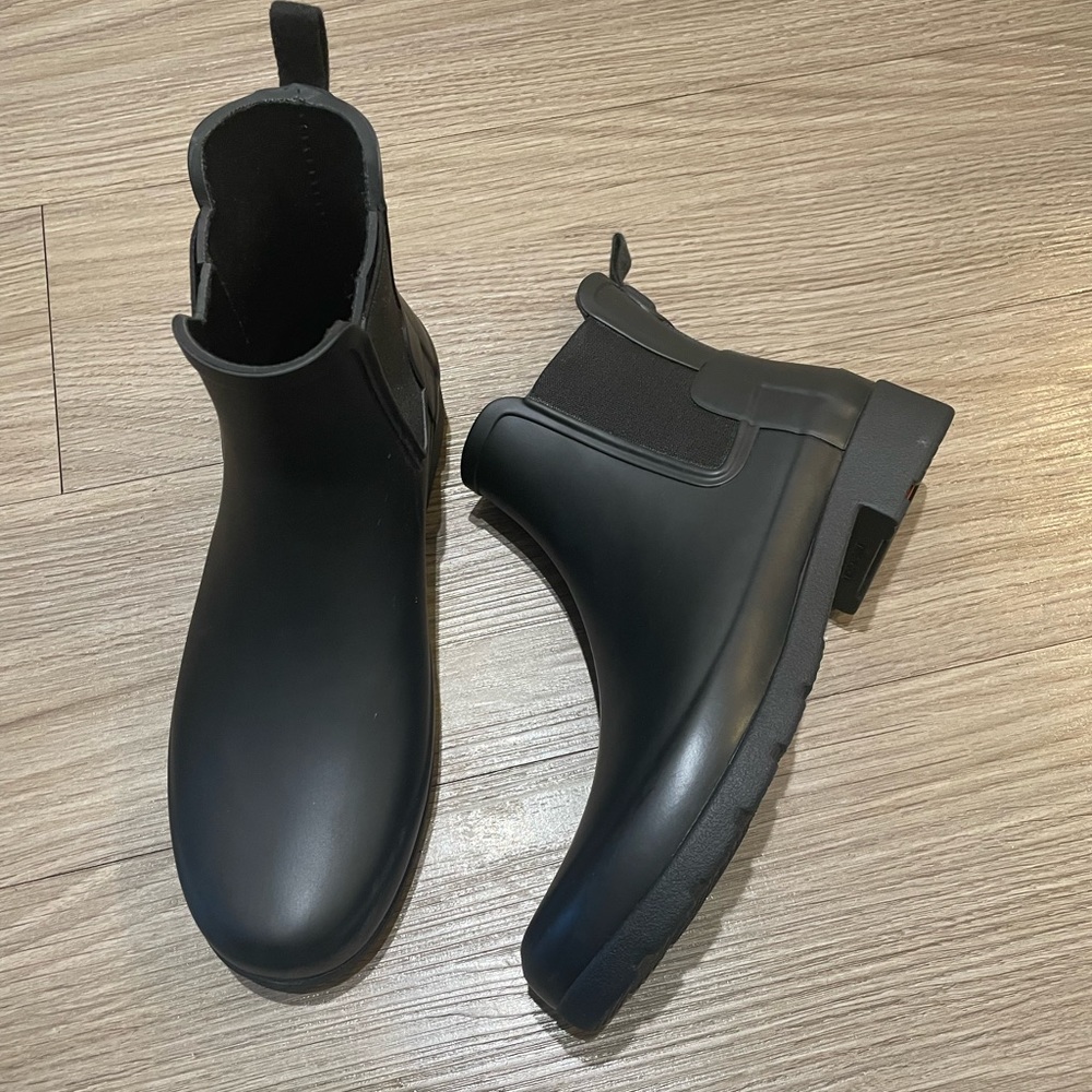 Hunter slim fit Chelsea rain boot